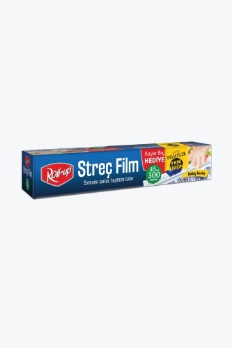 Roll-Up Streç Film 45 x 300 Mt 8 Mic Kutulu ( 1 Adet )